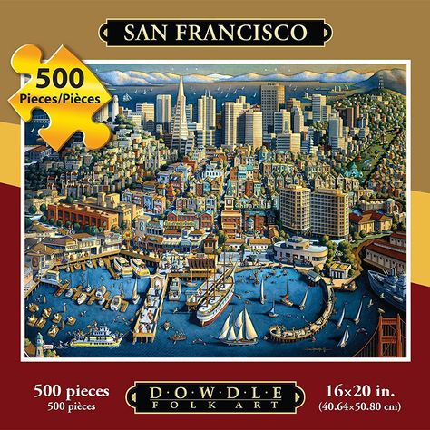 Visit San Francisco, Women's Bags By Material, Fishermans Wharf, 500 Piece Puzzles, Puzzle 1000, Puzzle Art, Women's Jewelry And Accessories, Wooden Puzzles, Jigsaw Puzzle