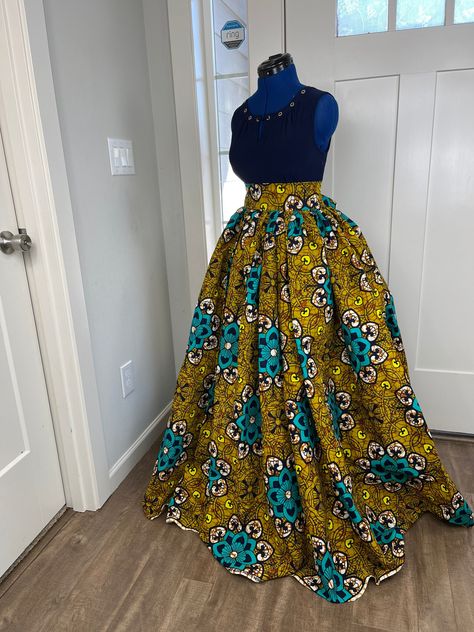 Excited to share this item from my #etsy shop: Full flare maxi skirt/ African full flare maxi skirt/African women plus size skirt/Skater skirt/Circle Skirt/Ankara skirt/long skirt/Boho sk Ankara Skirt Styles High Waist Kitenge, African Skirts Designs, Chitenge Skirts High Waist Long, African Long Skirts High Waist, Ankara Circle Skirt, African Maxi Dress Ankara Plus Size, Ankara Long Skirts High Waist, Flared Skirts High Waisted, Ankara Flay Skirt And Crop Top