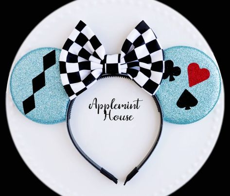 Alice in Wonderland Minnie Ears Wonderland Ears Alice | Etsy Canada Vampire Costume Diy, Alice Disney, Pirate Costume Diy, Alice Costume, Mickey Mouse Costume, Tinker Bell Costume, Couple Halloween Costumes For Adults, Halloween Costumes For Couples, Mickey Mouse Ears