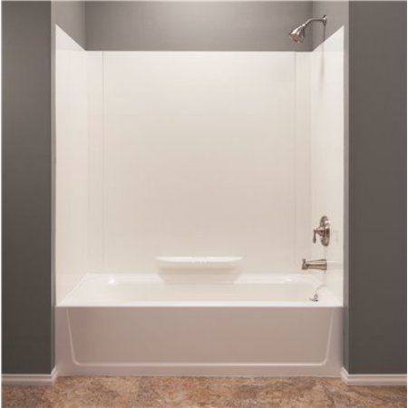 Bath Tub Surround, One Piece Tub Shower, Bathtub Wall Surround, One Piece Shower, Bathtub Wall, Kid Bathroom, Bathtub Surround, Shower Combo, Small Bathtub