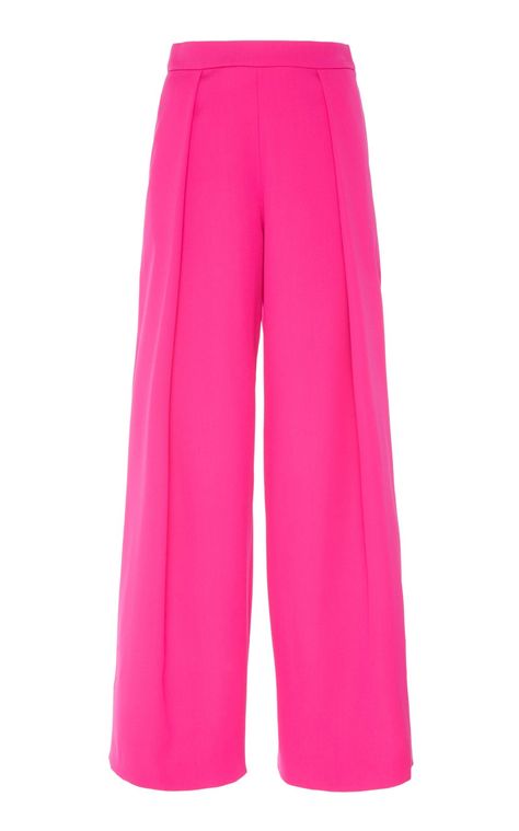 High Waist Virgin Wool Wide Leg Trousers by Maison Rabih Kayrouz PF19 | Moda Operandi Luxury Wide Leg Pink Bottoms, Luxury Pink Wide Leg Bottoms, Luxury Pink Wide Leg Pants, Pink Fitted Wide-leg Pants, Luxury Pink Full-length Pants, Pink Valentino, Teenage Fashion Trending, Maison Rabih Kayrouz, Rabih Kayrouz