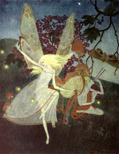 I heard the fairies in a ring by katinthecupboard, via Flickr Fairies Dancing, Fairy Aesthetic, Vintage Fairies, Fairytale Art, Arte Inspo, Wow Art, Alphonse Mucha, Art Et Illustration, Arte Fantasy