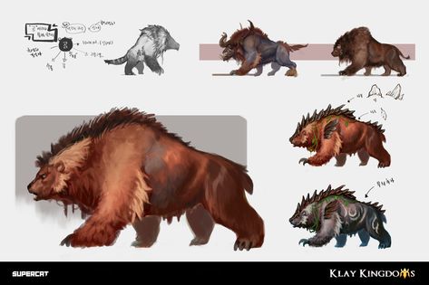 ArtStation - Monster Concept_Animal, tobii Ko Surreal Sketch, Dog Design Art, Monster Artwork, Dungeons And Dragons Classes, Ancient Animals, Creature Artwork, Cool Monsters, Fantasy Beasts, Monster Concept Art