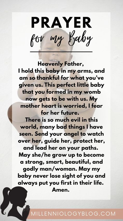 The newborn baby phase is magical, but sadly it doesn’t stay forever. Use the time wisely and pray for your little baby with these newborn prayers. Whether it’s for protection, bad dreams, out of thankfulness, or to calm a fussy child, prayer should be the first thing we turn to. And not only when times are tough, but also praying when times are good for the bad times. Prayer for Baby | Prayer for a New Baby | Baby Prayer | Newborn Prayer | Prayer for a newborn | Baby Prayers | Newborn Prayers Prayers For New Baby, Baby Prayers, Pregnancy Prayer, Prayers For My Daughter, Pregnancy Affirmations, Prayer For Baby, Prayer For My Children, Newborn Baby Tips, Prayer For Protection