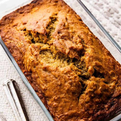 Turn your overripe bananas into a moist banana bread with just 9 simple ingredients. Add chopped nuts or chocolate chips, or keep it simple and classic. Best Banana Bread Recipe Moist, Super Moist Banana Bread Recipe, Banana Pecan Bread, The Stay At Home Chef, Pecan Bread, Stay At Home Chef, Banana Bread Recipe Moist, Moist Pumpkin Bread, Homemade Breads