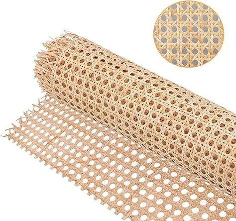 Amazon.com: 14" Width Cane Webbing 3.3Feet, Natural Rattan Webbing for Caning Projects, Woven Open Mesh Cane for Furniture, Chair, Cabinet, Ceiling : Arts, Crafts & Sewing Caning Furniture, Rattan Webbing, Cane Webbing, Diy Pottery, Creative Furniture, Decorative Letters, Tea Shop, Free Amazon Products, Diy Accessories