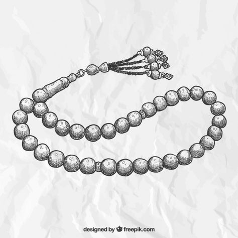 Pearl Necklace Drawing, Pearl Drawing, Necklace Drawing, Hand Drawn Illustration, Drawing Easy, Drawn Illustration, Necklace Pearl, Vector Hand, Drawing Sketch