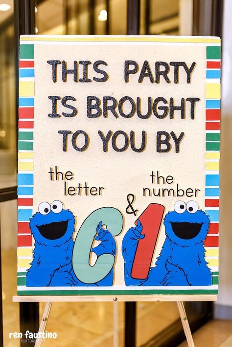 Brought to You By- Sesame Street Party Signage from a Sesame Street Birthday Party on Kara's Party Ideas | KarasPartyIdeas.com (13) This Party Is Brought To You By Sign, Sesame Street Birthday Welcome Sign, Sesame Street Farm Birthday, Sesame Street Second Birthday Boy, Sesame Street One Year Old Party, Sesame Street Party Food Ideas, Sesame Street 2nd Birthday Party Ideas, Sesame Street First Birthday Party Ideas, Sesame Place Birthday Party