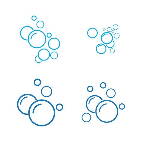 Simple Bubble Drawing, Bubble Drawings, How To Draw Bubbles, Water Drop Drawing, Cartoon Bubbles, Bubble Drawing, Bubble Pictures, Water Bubbles, Vector Illustration Design