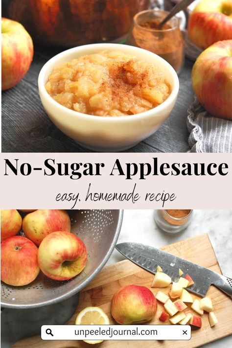 Applesauce Recipes Canning, Pork Chops And Sauerkraut, Make Applesauce, How To Make Applesauce, Applesauce Recipe, Apple Sauce Recipes, Simple Breakfast, Homemade Applesauce, Yummy Healthy Snacks