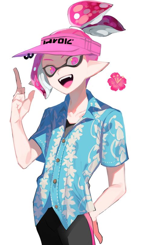 Aloha Splatoon, Splatoon Manga, Nintendo Splatoon, Splatoon Comics, Team Pink, Anime Base, Anime Guys Shirtless, Silly Pictures, Visual Representation