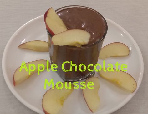 Quick & healthy Dessert for kids Apple Chocolate Mousse Dark Chocolate Mousse Recipe, Trifle Chocolate, Best Chocolate Mousse Recipe, Quick Healthy Dessert, Dessert For Kids, Apple Chocolate, Healthy Desserts For Kids, Chocolate Parfait, Brownie Trifle