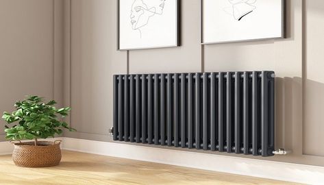 Designer radiators are currently extremely popular, they enhance the appearance of your home without compromising on the heat output. Whilst the range of radiators online is forever growing, it's difficult finding cheap radiators as the majority of prices online are extremely high and in most cases far higher than traditional radiators. Column Radiator, Traditional Radiators, Black Radiators, Horizontal Radiators, Central Heating Radiators, Bathroom Radiators, Column Radiators, Traditional Homes, French Doors Patio