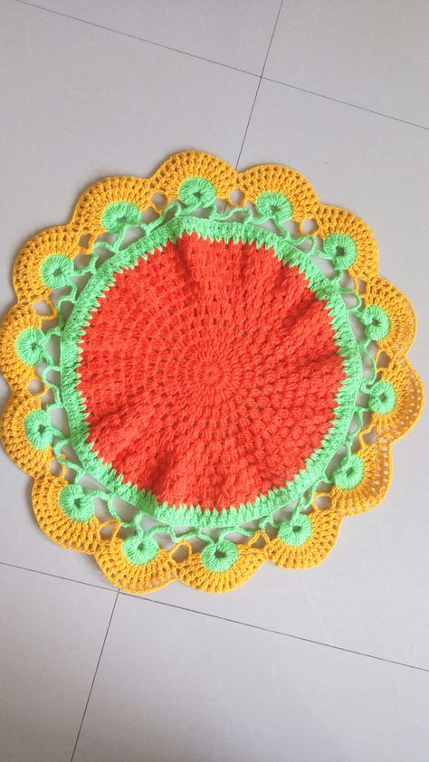 Woolen crochet plate cover Crochet Plate Cover, Crochet Plate, Woolen Crochet, Plate Covers, Pot Holders, Crochet, Quick Saves, Art