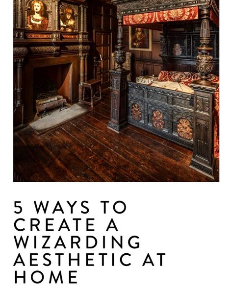 5 Ways to Create a Wizarding Aesthetic at Home Aesthetic At Home, Unique Bookends, Ravenclaw Slytherin, Gryffindor Ravenclaw, Large Bookshelves, Steampunk Aesthetic, Eco Lodge, Magical Life, Elf House