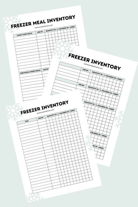 Use these FREE printable freezer inventory sheets to finally hone in on a good system for keeping track of your freezer food. No more wasted food, money, or stress when rummaging through your freezer avalanche. Download today! Printable Freezer Inventory Sheets, Freezer Inventory List Free Printables, Canning Inventory Free Printable, Freezer Inventory Printable Free, Freezer Inventory List, Canning Inventory, Freezer Inventory Printable, Vegan Freezer Meals, Freezing Meat