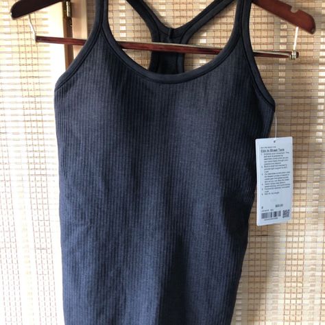 Lululemon Ebb To Street Tank Women’s Size 6 - Brand New With Tag Current Collection Lululemon Collection, Lululemon Align Tank, Lululemon Tank Top, Lululemon Tank, Short Tank Top, Support Bras, Running Clothes, White Tank, Racerback Tank Top