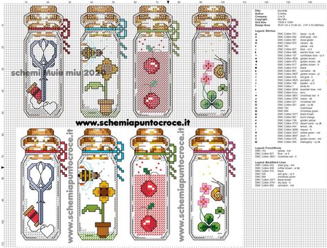 Cross Stitch Bookmarks Patterns, Bottle Cross Stitch, Potion Bottle Embroidery, Cross Stitch Bottle Pattern, Potion Cross Stitch Pattern, Apothecary Cross Stitch, Xstitch Patterns, Cross Stitch Kitchen, Tiny Cross Stitch