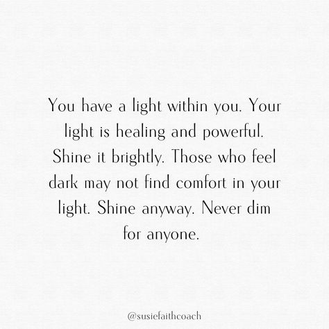 “You were not called to be average, average never changed the world.” The brighter your light, the more you may notice some people that try to dim it. Look out for the light dimmers. They will try to dim your light so you stay in within THEIR comfort zone for you. But their limitations do not define your boundary markers or potential. Shine bright. This world needs your light. ✨ Inspired by @craiggroeschel #mindset #leadershipquotes #growthmindset🌱 #inspirationalquotes #letyourlightshine ... Finding Light Quotes, Quotes About Letting Your Light Shine, Your Light Is Going To Irritate, Dim My Light Quotes, Be The Light Quote, Light Quotes Inspirational, Irritated Quotes, Shine Bright Quotes, Dim Your Light