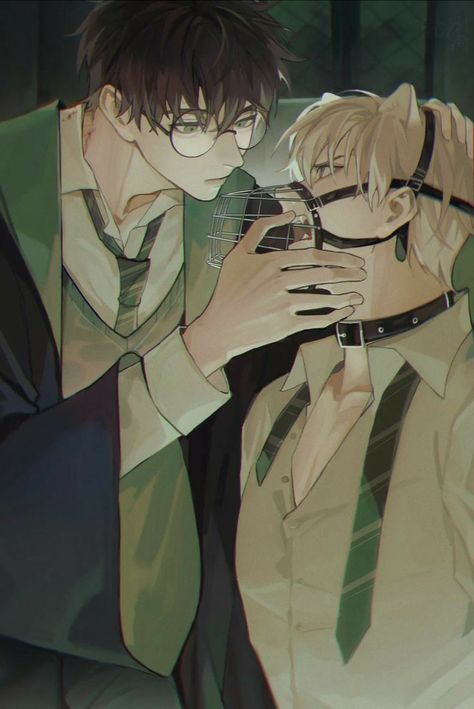 Harry X Draco, Draco Malfoy Harry Potter, Malfoy Harry Potter, Dark Harry, Drarry Fanart, Harry Potter Stories, Harry Draco, Gay Harry Potter, Draco Harry Potter