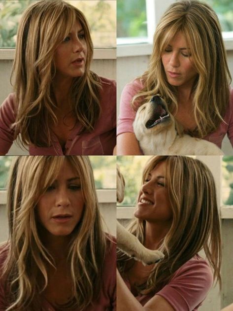 Monika Geller Hair, Bangs Jennifer Aniston, Bob Hair Color Ideas, Eva Mendes Hair, Bob Hair Color, Jennifer Aniston Hair, Longer Hair, Mom Hairstyles, Haircut Hairstyle