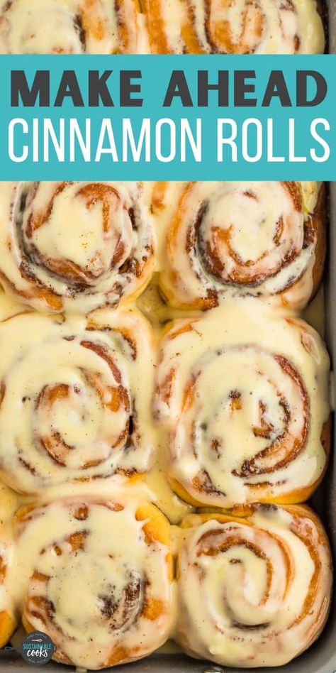 Imagine waking up to the amazing scent of soft, gooey, and delicious homemade Overnight Cinnamon Rolls baking in your oven. Spoil your family with these make-ahead cinnamon rolls with homemade orange cream cheese frosting. Camping Cinnamon Rolls, Make Ahead Cinnamon Rolls, Pomegranate Dessert, Orange Cream Cheese Frosting, Orange Cinnamon Rolls, Rolls Baking, Rolls From Scratch, Overnight Cinnamon Rolls, Cinnamon Rolls From Scratch