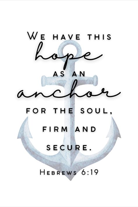 Hebrews 6:19, We have this hope as an anchor for the soul, Bible Wall Art, Printable, Scripture, Ocean Scene, Bible Verse Art, Bible Print, Digital Download, Download-Print-Frame Hope Is The Anchor Of The Soul, Hebrews Anchor Verse, Anchor Scripture Quotes, Hope Is An Anchor For The Soul, We Have This Hope As An Anchor, Hebrews 6:19, Hope Bible Quotes, Ocean Bible Verses, Confirmation Verses