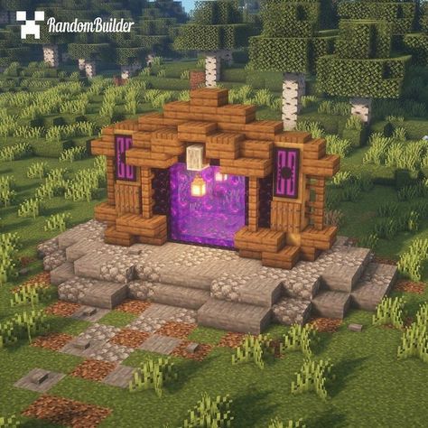 Nether Portal Design, Minecraft Portal, Nether Portal, Portal Design, Minecraft Interior Design, Bangunan Minecraft, Creeper Minecraft, Diy Minecraft, Cool Minecraft Houses