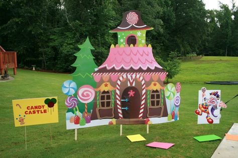 Candy Land Party, Candy Castle, Candy Land Birthday Party, Candy House, Candyland Birthday, Candyland Party, Candy Theme, Candy Land Theme, Candyland Decorations