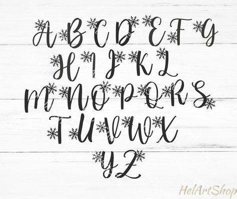 Winter Fonts Alphabet, Abc Lettering, Christmas Fonts Alphabet, Font Love, Winter Fonts, Merry Christmas Font, Christmas Fonts Free, Bubble Letter Fonts, Fonts Christmas