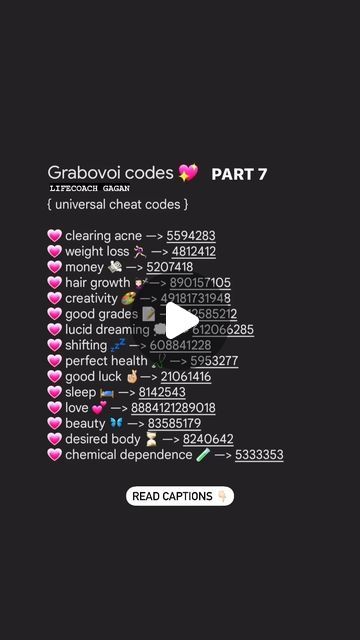 Gagandeep Sidhu on Instagram: "HOW TO USE THESE CODES? Part 7

These are” Grabovoi Numbers” Extremely  powerful ways to manifest thing into your life..

Grabovoi codes does not go against any religion IT’S MORE LIKE MANIFESTATION AND AFFIRMATION.

HOW TO USE THESE CODES?
-write it down on your wrist in blue pen
-try to remember the code and say it as you go to sleep
- write it down 33 times for 3 days.
-write it down on a piece of paper and put it under your pillow.

🤞 GOOD LUCK !

Learn how to activate and maximise its power through our LIVE WORKSHOP ON GRABOVOI CODES - Link in Bio 

Follow us more @positiveminds.co.in 
.
#grabovoi #grabovoinumbers #switchnumbers #switchcodes #abundance #lawofattraction #loacoach #liveworkshop #switchwordsremedy #lawofattraction" Numbers To Write On Your Wrist, Codes To Write On Your Wrist, Grabovoi Codes, Ways To Manifest, Grabovoi Numbers, Blue Pen, Healing Codes, Switch Words, Try To Remember