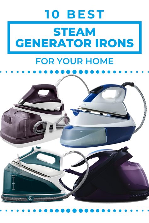 If you iron clothes for a living, you should own one of these steam generator irons. They have a high volume water reservoir which allows you to iron for six times longer than if you were using a basic steam iron. Steam Iron Standing, Cordless Steam Iron, Mini Steam Iron, Iron Clothes, Kitchen Materials, Steam Generator Iron, Iron Steamer, Steam Generator, Water Reservoir