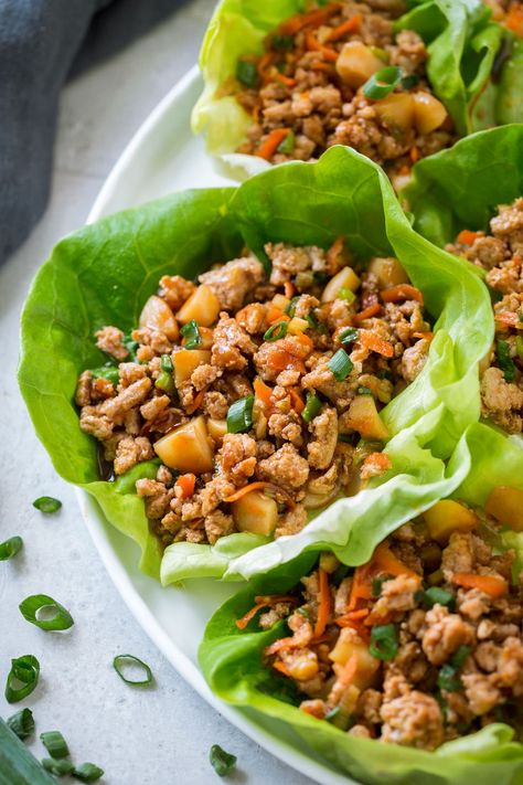 20 Minute PF Chang's Lettuce Wraps - Cooking Classy Lettuce Wraps Pf Changs Recipe, Kona Grill, Pf Changs Lettuce Wraps, Pf Changs Chicken Lettuce Wraps, Pf Chang, Lettuce Wraps Recipe, Pf Changs, Better Than Takeout, Lettuce Wrap Recipes