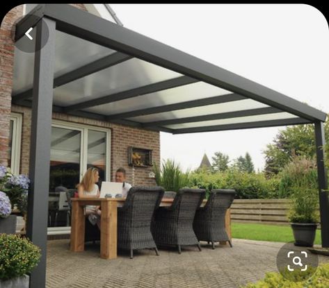 Terrasse Med Tak, Design Per Patio, Garden Room Extensions, Garden Canopy, Back Garden Design, Aluminum Pergola, Backyard Diy, Backyard Pergola, Have Inspiration