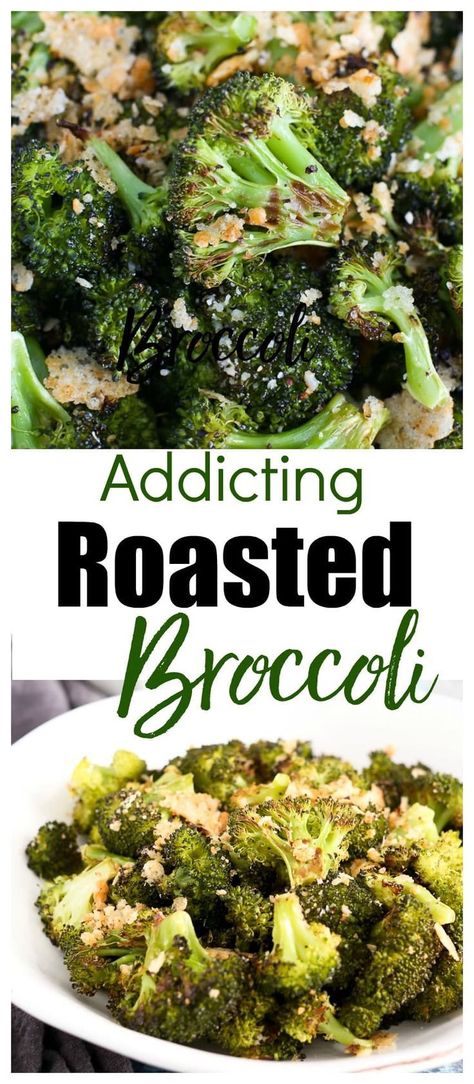 Crispy Roasted Broccoli, Optavia Vegetable Recipes, Roasted Broccoli Recipes, Roasted Recipes, Broccoli Roasted, Broccoli Parmesan, Parmesan Roasted Broccoli, Broccoli Side Dish, Plats Healthy