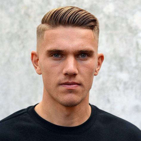 Comb Over Fade Haircut, Military Haircuts Men, Short Comb Over, Best Fade Haircuts, Comb Over Fade, Side Part Haircut, High Fade Haircut, Military Haircut, Comb Over Haircut