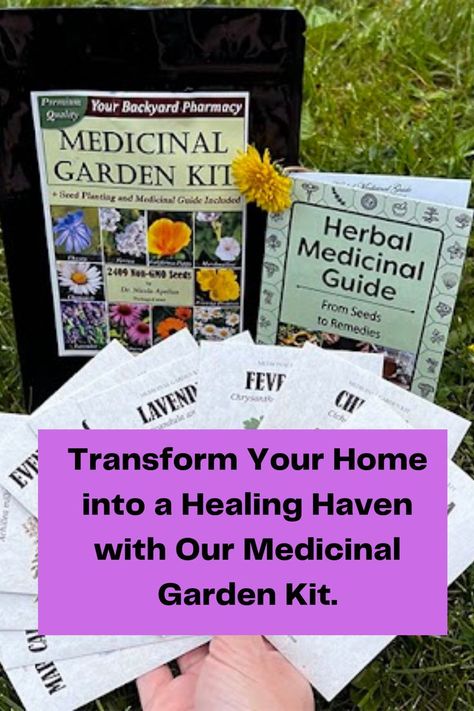 To get Transform Your Home into a Healing Haven with Our Medicinal Garden Kit, click on the link for more information Medicinal Garden, Garden Kit, Garden Kits, Get Yours Now, Planting Seeds, Herbal Medicine, More Information, Medicine, Healing