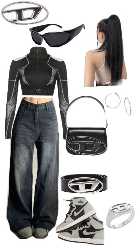 outfit ideas "Diesel "🖤 Diesel Outfits, Diesel Outfit, Diesel Clothing, Matching Outfits, Aesthetic Clothes, Outfit Ideas, Ootd, Beauty, Clothes