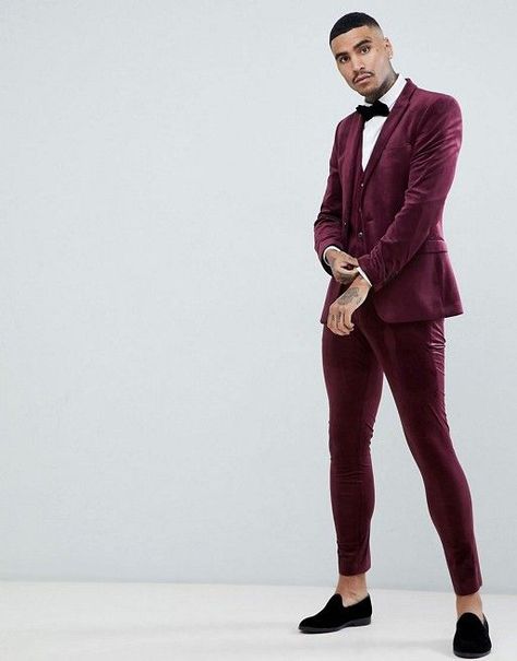 Men groom Suit maroon velvet 3 Piece suit Beach men Wedding Suit Groom Wear Suits Wedding Suit Mens suits velvet suit cocktail party suit Groom Suit Maroon, Maroon Velvet Suit, Men Groom Suit, Velvet 3 Piece Suit, Burgundy Suit Men, Men Wedding Suit, Cocktail Suit, Maroon Suit, Prom Suits For Men