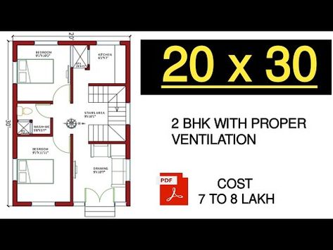 HELLO! , THIS IS A PLAN FOR A RESIDENTIAL BUILDING PLOT SIZE 20X30 , EAST FACING PLAN MODERN HOUSE20*30 house plan 2bhkPDF:-  Width of this plot :- 20 ft.Lenght of this plot :- 30 ftArea of plot :- 600 sqft.About :-Yeah planning 20 by 30 ke East facing plot ke Upar ki gai hai , planning Main Yahan 2 bedroom Ek kitchen washroom plus Water closet common use ke liye aur ventilation ka Yahan per uchit Roop se Dhyan Rakha gaya hai Jiske Liye is Mein open to sky ka provision Kiya gaya h East Facing Plan, 20×30 House Plan, 20x30 House Plans, Dream House Modern, Single Floor House Design, In Law House, 2bhk House Plan, Duplex Plans, Indian House Plans