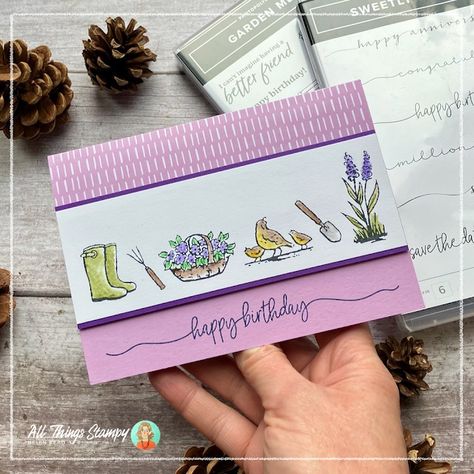 Garden Meadow Stampin Up Cards, Stampin Up Card Ideas, Garden Meadow, Easter Bunny Treats, Stampin Up Card, Counting Sheep, Garden Birthday, Fall Mini, Spring Cards