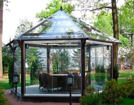 Polycarbonate gazebo DIY Gazebo Pictures, Diy Gazebo, Modern Gazebo, Pergola Design, Gazebo Canopy, Outdoor Gazebos, Canopy Design, Patio Roof, Patio Gazebo