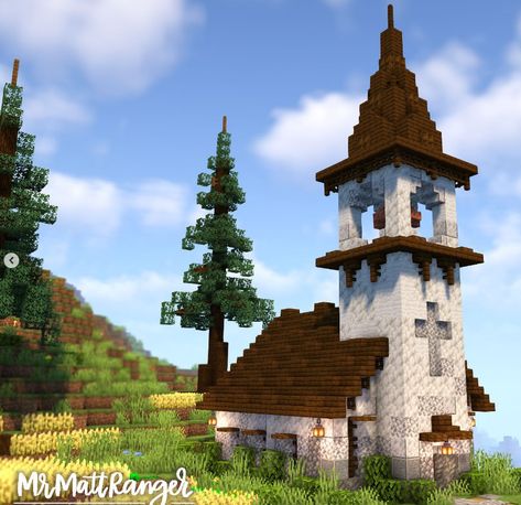 Two People Minecraft House, Minecraft Villager House Ideas Easy, Minecraft Building Midevil, Medical Minecraft House, Medieval Mc House, Minecraft Modern Farmhouse, Well Ideas Minecraft, Minecraft Medieval Watermill, Minecraft British House