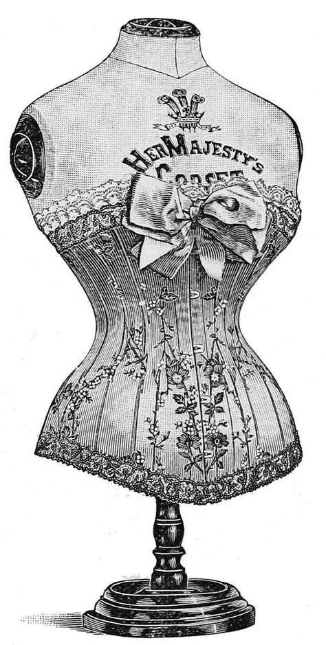 Victorian Fashion Women, Victorian Corset, Vintage Drawing, Images Vintage, Clip Art Vintage, Victorian Women, Victorian Art, Old Fashion, Antique Photos