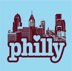 Philly Philadelphia Phillies Logo, Phillies Logo, Philadelphia City Hall, Logo Art, Brotherly Love, Music Album Cover, Cover Artwork, Grad School, Promotional Items