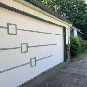 Garage Doors Archives - Retro Renovation Mid Century Garage Door, Atomic Ranch Exterior, Mid Century Modern Garage, Mid Century Modern Homes Exterior, Mid Century Garage, Mid Century Door, Mid Century Modern Ideas, Mid Century Modern Door, House Of Tomorrow