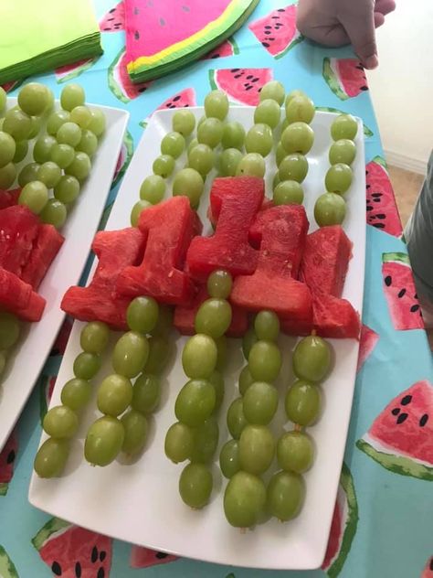 Watermelon Themed First Birthday, Watermelon Birthday Party Theme, 1st Birthday Foods, One In A Melon Birthday, Fruit Birthday Party, Watermelon Theme, Watermelon Birthday Parties, 1st Birthday Party For Girls, Themed First Birthday