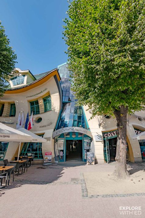 The crooked house in Sopot, Poland The Crooked House, Ship Port, Sopot Poland, Crooked House, Sopot, Pirate Ship, City Break, Cruise Ship, Travel Around The World