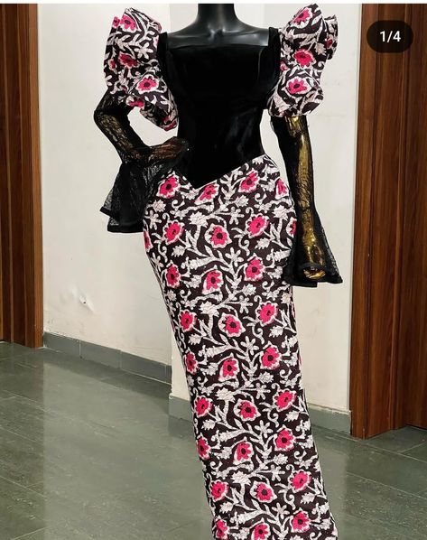 Ankara Peplum Skirt, Peplum Skirt And Blouse, Skirt And Blouse Styles, Long Gown Styles, Beautiful Spring Dresses, Ankara Outfits, Boubou Styles For Women, Ankara Dress Designs, Ankara Long Gown