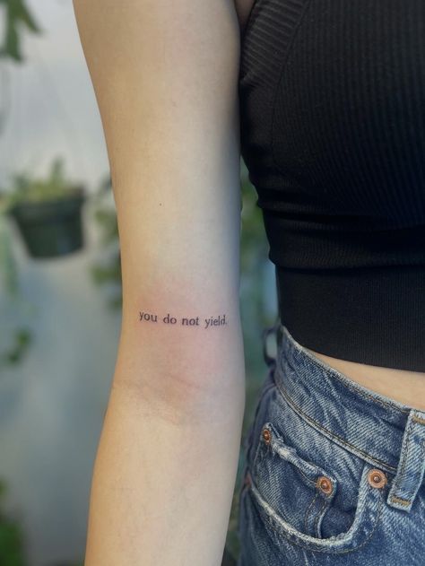 Never Yield Tattoo, Tell Me Tomorrow Tattoo, Ashes Tattoo Ideas, Speak Up Tattoo, Do You Tattoo, Into The Afterlife Tattoo, Sjm Inspired Tattoos, The Last Kingdom Tattoo Ideas, Dreaming Tattoo Ideas